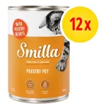 SMILLA niiske kassitoit, 12 x 400 g, erinevad maitsed, naturaalsed koostisosad
