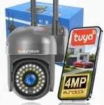 V&auml;lise p&ouml;&ouml;rleva WiFi IP-kaamera 4MP Tuya SMART, traadita, SD ja h&auml;irega