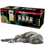 Sheba Selection kassitoit linnulihakuubikutega kastmes, 40 x 85 g
