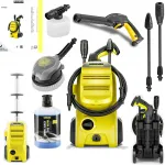 K&otilde;rgsurvepesur KARCHER K 4 CAR SET koos Classic Foamer vedelikuga