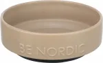 Keraamiline koera kauss TRIXIE BE NORDIC, 0,5 l, kummist p&otilde;hja ja taupe v&auml;rviga, 16 cm