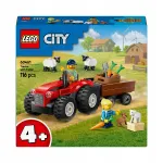 LEGO City punane traktor haagise ja lambaga 60461