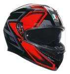 Mootorratturi kiiver AGV K-3 L Compound must/punane E2206