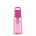 Veepudel filtriga Dafi 0,5 l SOLID Flamingo Pink koos k&otilde;rrega