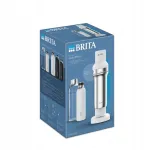 BRITA sodaTRIO veegaasi masin koos kasseti, klaasi ja termopudeliga, valge