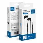 Juhtmega mikrofoniga BLUE STAR Jack 3,5 mm PA-E67 1,2 m mustad k&otilde;rvaklapid