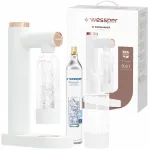 Sooda valmistamise masin Wessper S1 valge gaasiballooniga