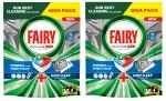 Fairy Platinum Plus rohuaroomiga n&otilde;udepesukapslid, 2 x 71 tk