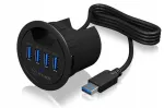 USB jagaja ICY BOX, 4x USB A, lauamudel