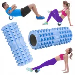 Masseerimisrull reljeefsete harjastega GYMTEK, sobib fitnessiks ja crossfit treeninguteks