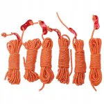 6 tk oranžid peegeldavad paracord k&ouml;ied telkidele