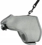Kassidele m&otilde;eldud pehmed TRIXIE vestid rihmaga, hallid, 24&ndash;42 cm, 1,2 m