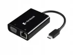 Adapter Dynabook USB-C VGA/LAN, PS0089UA1PRP