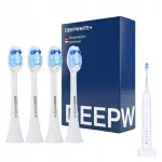 U-Smiler Flawless Pulse Sonic hambaharja otsikud, valged, 4 tk