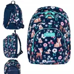 AstraBag koolikott, sinine, Baby Deer Sarenka, 20 l, paljude sektsioonidega