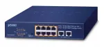 PLANET GSD-1008HP l&uuml;liti, 8 PoE+ gigabit porti, 2x1000T, mittet&auml;ielikult juhitav
