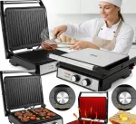 Elektriline grill 2500W XXL taimeriga, kontakttooster, 180&deg; avamine
