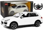 Raadiosagedusega juhitav Porsche Cayenne Rastar 1:14 valge Lean Toys