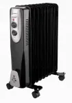 &Otilde;liradiaator Gutfels, 9 sektsiooni, 2000 W, 3 soojustaset, must