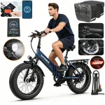 Elektrijalgratas Samebike LOTDM200, 80 km s&otilde;iduulatus, 48V 13Ah, kuni 40 km/h, 20", tagakotiga