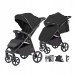 Carrello Bravo Plus k&auml;ru kuni 22 kg, suured rattad, vihmakaitsega