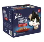 FELIX FANTASTIC niiske kassitoit lihapallikestega želees, 24 x 85 g