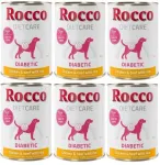 Koerakonservid ROCCO Diet Care Diabetic, kana, veiseliha, riis, 6 x 400 g