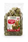 LOVENO n&auml;riliste, k&uuml;&uuml;likute ja merisealiste toit maasikalehtedega, 100 g