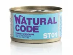Kassikonserv Natural Code ST01 tuunikala ja suvik&otilde;rvitsaga 85g