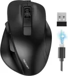 Ergonoomiline hiir TECKNET, Bluetooth, 2.4G, laetav, 6 nuppu