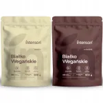 Valgupulber Intenson Vegan Protein, &scaron;okolaadi ja vanilje maitseline, 1,8 kg (2 x 900 g)