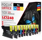 Tindikassetid Brother LC1280 / LC1240, 10 tk, sobib DCP J525W, J725DW