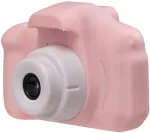 Laste digitaalne fotokas roosa komplekt