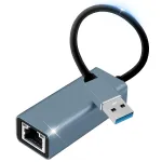 USB 3.0 kuni Ethernet RJ45 gigabit adapter, kompaktne, alumiinium