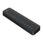 USB jagaja ORICO, 13&times; USB-A 3.0, 5 Gbps, l&uuml;lititega, kontorisse