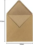 Saatmis&uuml;mbrikud 15,5x15,5 cm, 110 g/m&sup2;, 100 tk, &bdquo;Vintage&ldquo;