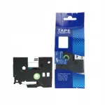 Sildilint Brother TZE-132, 12 mm, l&auml;bipaistev punase tekstiga