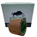 Lai pruun kleepuv teip ZOLIDA Solvent, 75 mm x 60 m, 24 tk