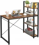 Kirjutuslaud metallraamiga, 120 cm, riiulite ja raamaturiiuliga, Rustic