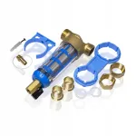 Veetoru lineaarfilter mehaanilise filtriga 3/4" kuulkraan 1 tk
