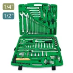 V&otilde;tmekomplekt 1/4" 1/2" 130 tk TOPTUL GCAI130T0 karbis