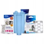 Veefilter Jura AL-Blue 3 tk, setet eemaldav vahend, puhastustabletid Cleaneo