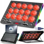 S&uuml;learvuti jahutusalus AAB SPATIUM QUIET RGB-valgustusega, 15 ventilaatoriga
