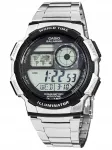 Meeste kell Casio AE-1000WD 1A World Time karbi ja graveeringuga