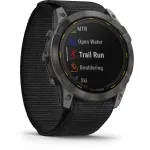 Nutikell Garmin Enduro 2 Sapphire Solar, titaanist must/halli karvaga