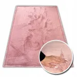 Roosa pehme vaip RABBIT, 120x160 cm, paks