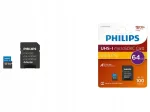 PHILIPS Class SDXC 64GB m&auml;lukaart adapteriga