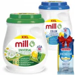Mill Pro pesukapslid valgetele ja v&auml;rvilistele kangastele, 100 tk + kingitus