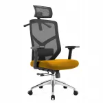 Ergonoomiline ANGEL ROSA sinepikollane kontoritool kuni 150 kg