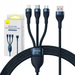 Laadimiskaabel Baseus Flash 3in1 USB-C, micro USB, Lightning, 66W, 1.2 m